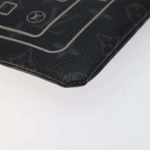 LOUIS VUITTON Monogram Eclipse Fragment iPhone Case M64449 LV Auth KD248