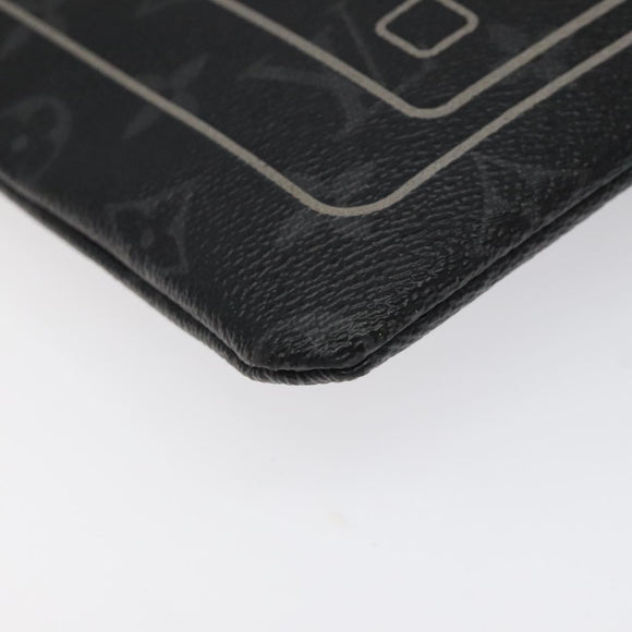 LOUIS VUITTON Monogram Eclipse Fragment iPhone Case M64449 LV Auth KD248