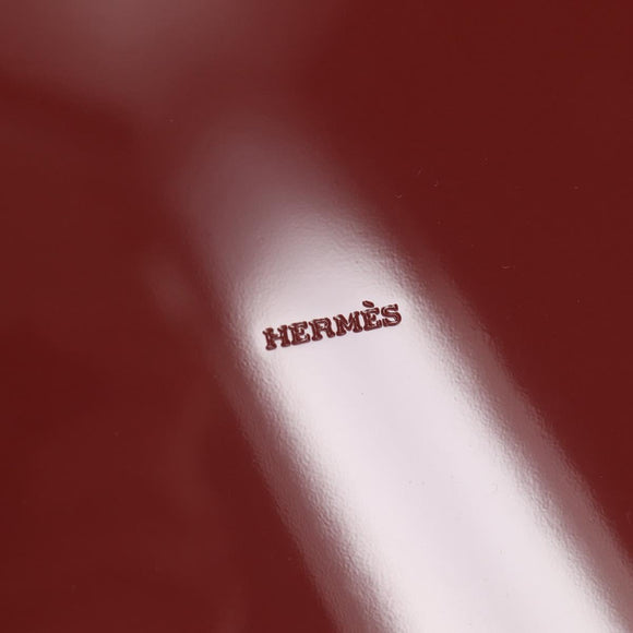 HERMES Daedalus Facet H Jewelry Box plastic Red Auth KD250SM
