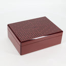 HERMES Daedalus Facet H Jewelry Box plastic Red Auth KD250SM-9