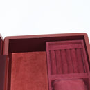 HERMES Daedalus Facet H Jewelry Box plastic Red Auth KD250SM-20