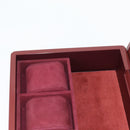 HERMES Daedalus Facet H Jewelry Box plastic Red Auth KD250SM-21