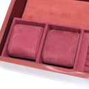 HERMES Daedalus Facet H Jewelry Box plastic Red Auth KD250SM-22