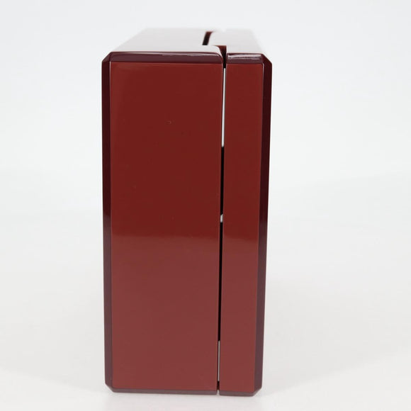 HERMES Daedalus Facet H Jewelry Box plastic Red Auth KD250SM