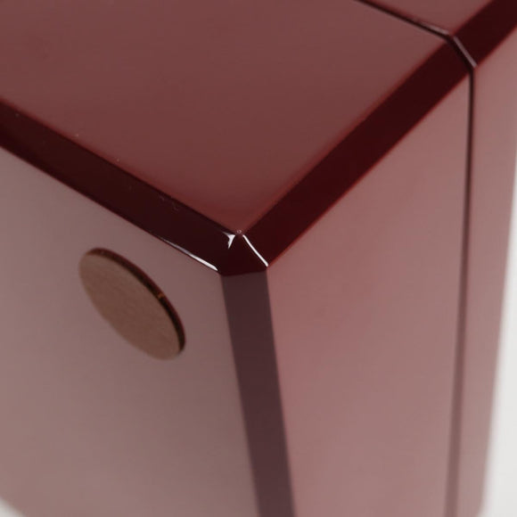 HERMES Daedalus Facet H Jewelry Box plastic Red Auth KD250SM