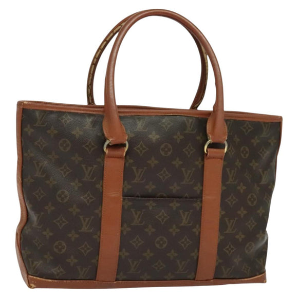 LOUIS VUITTON Monogram Sac Weekend PM Hand Bag M42425 LV Auth KD259