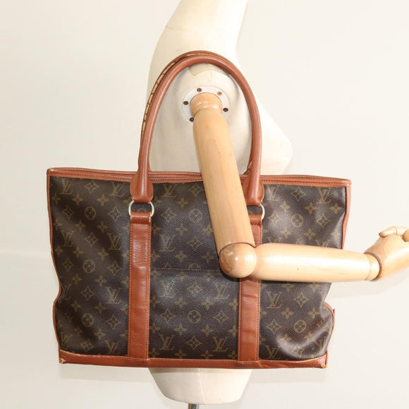 LOUIS VUITTON Monogram Sac Weekend PM Hand Bag M42425 LV Auth KD259