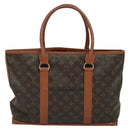 LOUIS VUITTON Monogram Sac Weekend PM Hand Bag M42425 LV Auth KD259-2