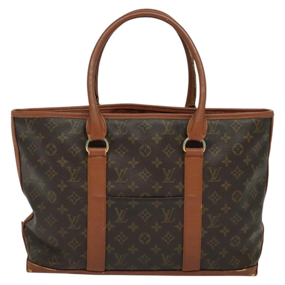 LOUIS VUITTON Monogram Sac Weekend PM Hand Bag M42425 LV Auth KD259