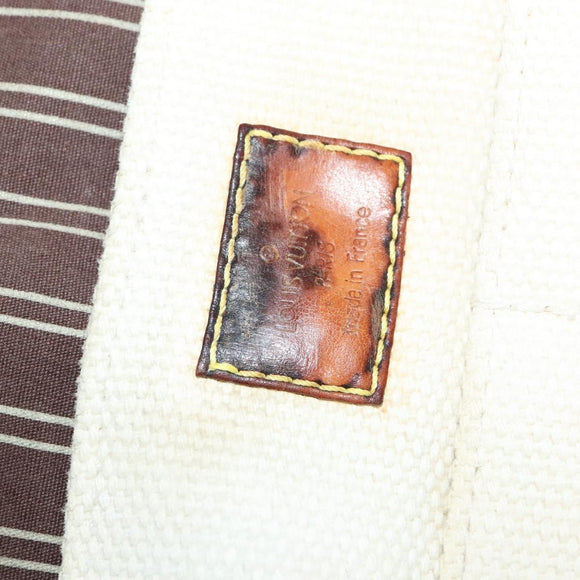 LOUIS VUITTON Antigua Buzas PM Shoulder Bag Canvas White Brown M40042 Auth KD260