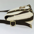 LOUIS VUITTON Antigua Buzas PM Shoulder Bag Canvas White Brown M40042 Auth KD260-4