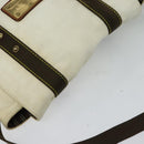 LOUIS VUITTON Antigua Buzas PM Shoulder Bag Canvas White Brown M40042 Auth KD260-6