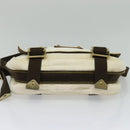 LOUIS VUITTON Antigua Buzas PM Shoulder Bag Canvas White Brown M40042 Auth KD260-9
