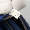 PRADA Quilted Shoulder Bag Nylon Blue Silver Auth KD263-12
