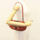 PRADA Shoulder Bag Leather Red Auth KD264-25