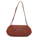 PRADA Shoulder Bag Leather Red Auth KD264-2