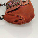 PRADA Shoulder Bag Leather Red Auth KD264-4
