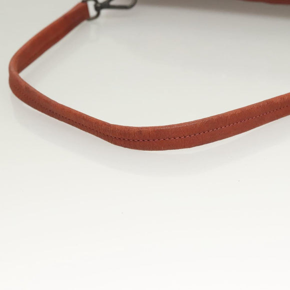 PRADA Shoulder Bag Leather Red Auth KD264