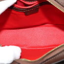 CELINE Shoulder Bag Leather Brown Gold Auth KD269-10