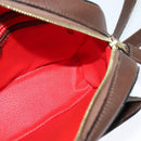 CELINE Shoulder Bag Leather Brown Gold Auth KD269-19