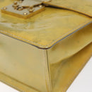 LOUIS VUITTON Monogram Vernis Spring Street Hand Bag Gris M91029 LV Auth KD273-8