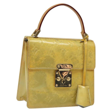 LOUIS VUITTON Monogram Vernis Spring Street Hand Bag Gris M91029 LV Auth KD273