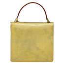 LOUIS VUITTON Monogram Vernis Spring Street Hand Bag Gris M91029 LV Auth KD273-2