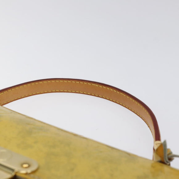 LOUIS VUITTON Monogram Vernis Spring Street Hand Bag Gris M91029 LV Auth KD273