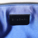 BVLGARI Logo Mania Shoulder Bag Nylon Blue Auth KD280-17