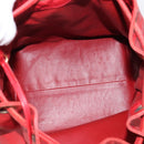 CHANEL Matelasse Chain Shoulder Bag Lamb Skin Red Gold CC Auth KD284-18