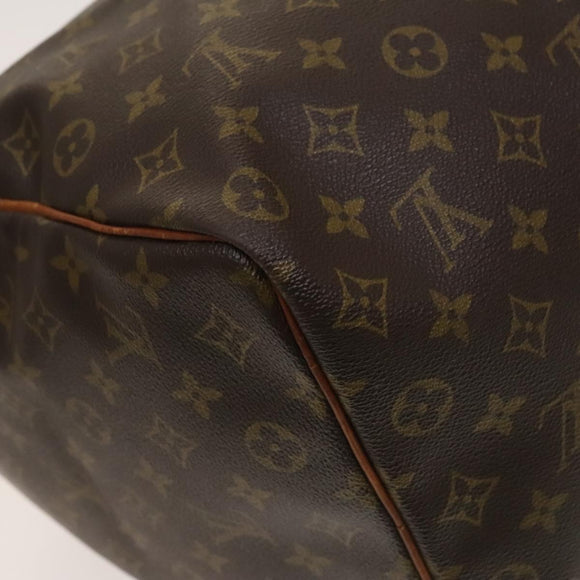 LOUIS VUITTON Monogram Keepall 55 Boston Bag M41424 LV Auth KD301
