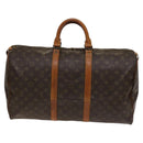 LOUIS VUITTON Monogram Keepall 55 Boston Bag M41424 LV Auth KD301-2