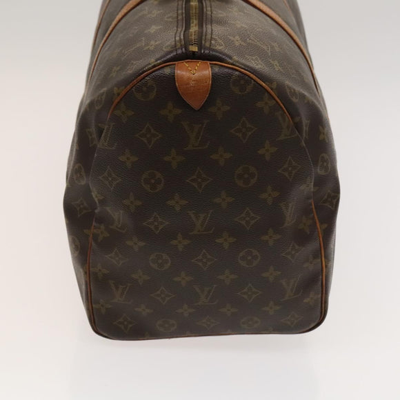 LOUIS VUITTON Monogram Keepall 55 Boston Bag M41424 LV Auth KD301