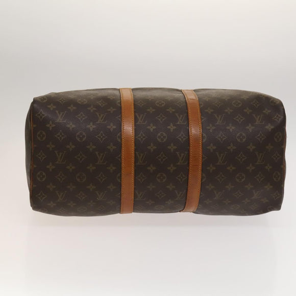 LOUIS VUITTON Monogram Keepall 55 Boston Bag M41424 LV Auth KD301