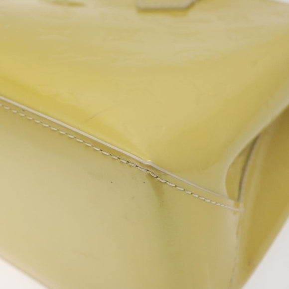 LOUIS VUITTON Monogram Vernis Wilshire PM Hand Bag Broncorail M91452 Auth KD306