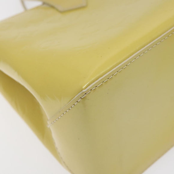 LOUIS VUITTON Monogram Vernis Wilshire PM Hand Bag Broncorail M91452 Auth KD306