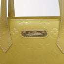 LOUIS VUITTON Monogram Vernis Wilshire PM Hand Bag Broncorail M91452 Auth KD306-14