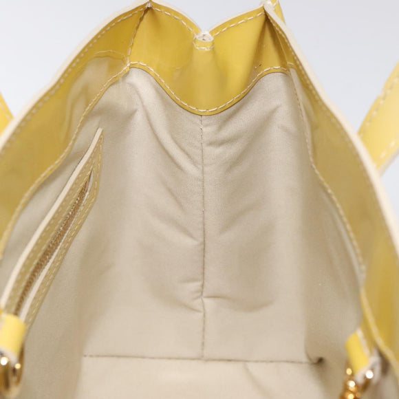 LOUIS VUITTON Monogram Vernis Wilshire PM Hand Bag Broncorail M91452 Auth KD306