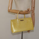 LOUIS VUITTON Monogram Vernis Wilshire PM Hand Bag Broncorail M91452 Auth KD306-21