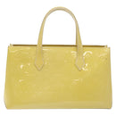 LOUIS VUITTON Monogram Vernis Wilshire PM Hand Bag Broncorail M91452 Auth KD306-3