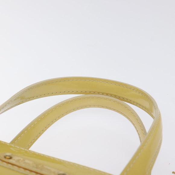 LOUIS VUITTON Monogram Vernis Wilshire PM Hand Bag Broncorail M91452 Auth KD306