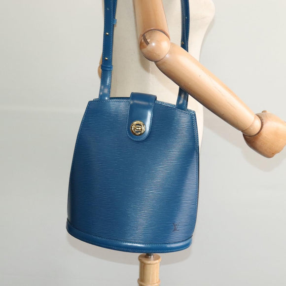 LOUIS VUITTON Epi Cluny Shoulder Bag Blue M52255 LV Auth KD308