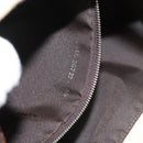 FENDI Zucca Canvas Mamma Baguette Shoulder Bag Beige Silver Auth KD315-12