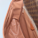 CELINE Macadam Canvas Shoulder Bag PVC Leather Brown Gold Auth KD317-19