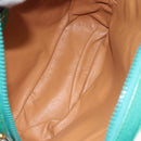 CELINE Shoulder Bag Leather Green Gold Auth KD318-11