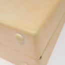 Salvatore Ferragamo Gancini Hand Bag Rubber Beige Auth KD319-10