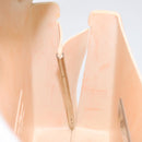 Salvatore Ferragamo Gancini Hand Bag Rubber Beige Auth KD319-18