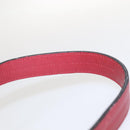 Christian Dior Shoulder Bag Leather Gold Red Auth KD333-7