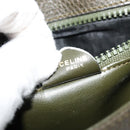 CELINE Shoulder Bag Leather Khaki Gold Auth KD335-22