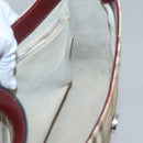 BURBERRY Nova Check Shoulder Bag PVC Leather Beige Auth KD337-18